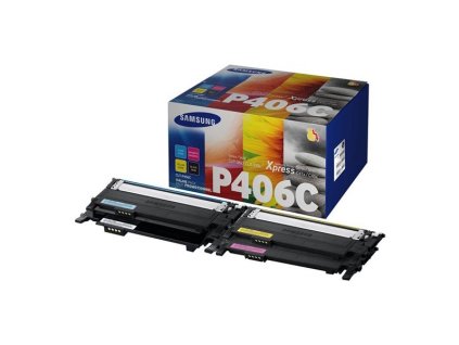 HP originál toner SU375A, CLT-P406C, P406C, CMYK, 1500, 3*1000str., 4 pack