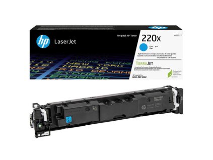 HP originál toner W2201X, HP 220X, cyan, 5500str., high capacity