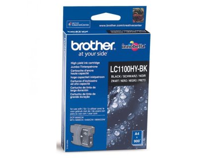 Brother originál ink LC-1100HYBK, black, 900str., high capacity