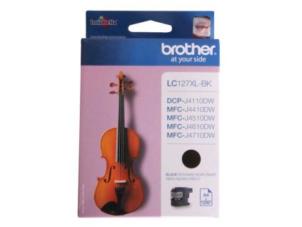 Brother originál ink LC-127XLBK, black, 1200str.