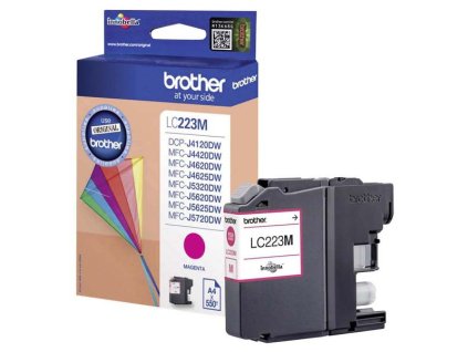 Brother originál ink LC-223M, magenta, 600str.