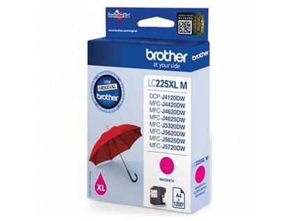 Brother originál ink LC-225XLM, magenta, 1200str.
