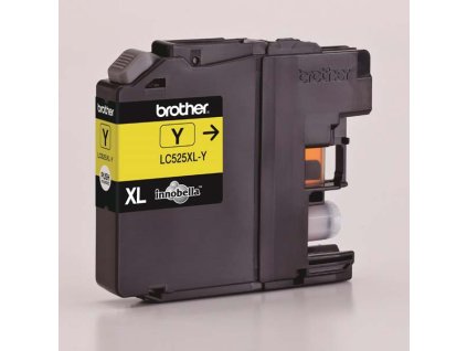 Brother originál ink LC-525XLY, yellow, 1300str.