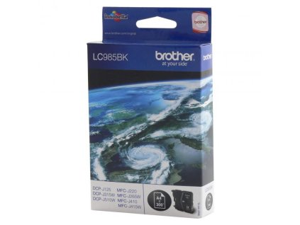 Brother originál ink LC-985BK, black, 300str.