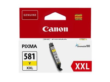 Canon originál ink CLI-581 XXL Y, 1997C001, yellow, 11.7ml, very high capacity, -