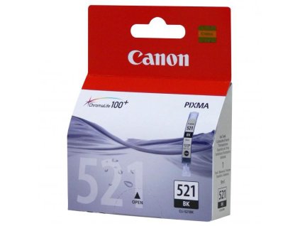 Canon originál ink CLI-521 BK, 2933B001, black, 665str., 9ml