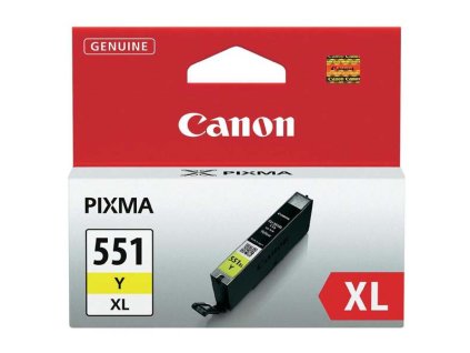 Canon originál ink CLI-551 XL Y, 6446B001, yellow, 11ml, high capacity