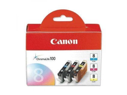 Canon originál ink CLI-8 CMY, 0621B029, 0621B026, CMY, 3-pack C/M/Y, DOPREDAJ