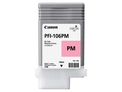 Canon originál ink PFI-106 PM, 6626B001, photo magenta, 130ml, DOPREDAJ