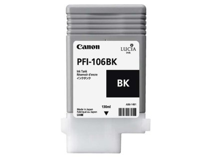 Canon originál ink PFI-106 BK, 6621B001, black, 130ml, DOPREDAJ