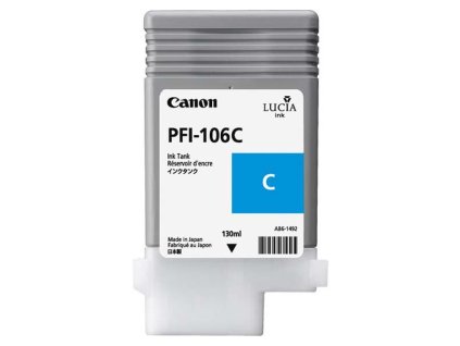 Canon originál ink PFI-106 C, 6622B001, cyan, 130ml, DOPREDAJ