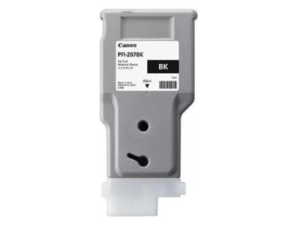 Canon originál ink PFI-207  BK, 8789B001, black, 300ml