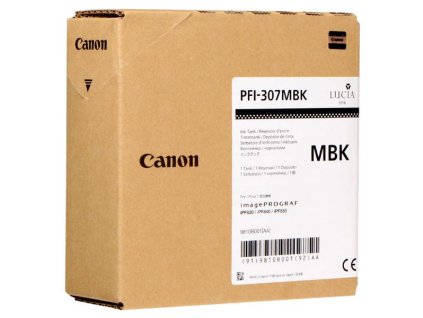 Canon originál ink PFI-307 MBK, 9810B001, matt black, 330ml