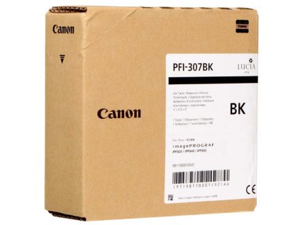 Canon originál ink PFI-307 BK, 9811B001, black, 330ml