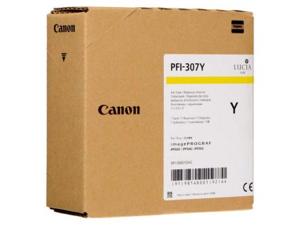 Canon originál ink PFI-307 Y, 9814B001, yellow, 330ml