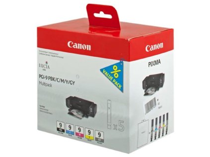 Canon originál ink PGI-9, 1034B013, 1034B011, CMYK, multipack