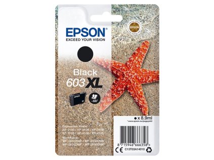 Epson originál ink C13T03A14010, 603XL, black, 8.9ml