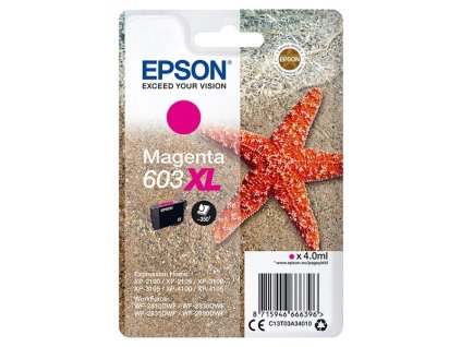 Epson originál ink C13T03A34010, 603XL, magenta, 4.0ml