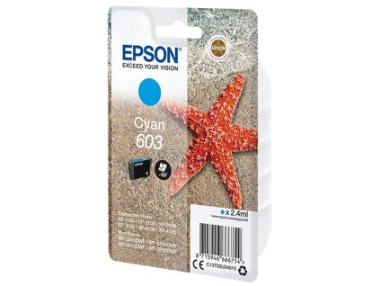 Epson originál ink C13T03U24010, cyan, 2.4ml