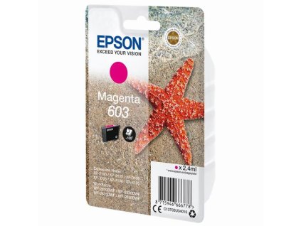 Epson originál ink C13T03U34020, magenta, blister s ochranou, 2.4ml