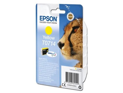 Epson originál ink C13T07144012, yellow, 5,5ml