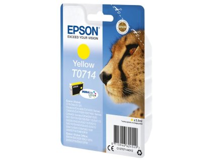 Epson originál ink C13T07144022, yellow, blister s ochranou, 5,5ml