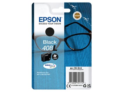 Epson originál ink C13T09K14010, T09K140, 408L, black, 36.9ml