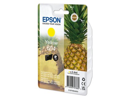 Epson originál ink C13T10G44010, T10G440, 604, yellow, 2.4ml