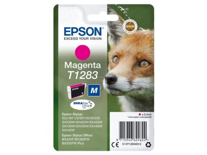 Epson originál ink C13T12834022, T1283, magenta, blister, 3,5ml