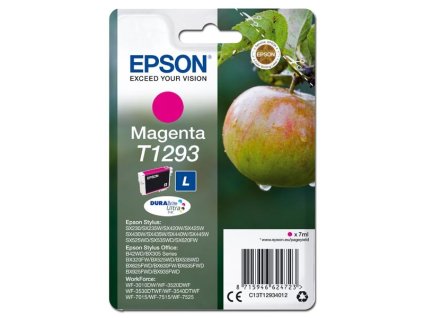 Epson originál ink C13T12934012, T1293, magenta, 485str., 7ml