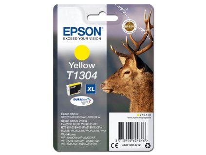 Epson originál ink C13T13044012, T1304, yellow, 765str., 10,1ml