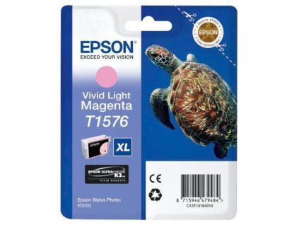 Epson originál ink C13T15764010, light vivid magenta, 25,9ml
