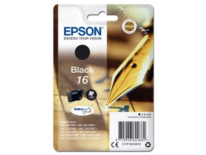 Epson originál ink C13T16214012, T162140, black, 5.4ml