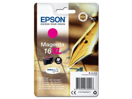 Epson originál ink C13T16334012, T163340, 16XL, magenta, 6.5ml