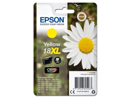 Epson originál ink C13T18144012, T181440, 18XL, yellow, 6,6ml