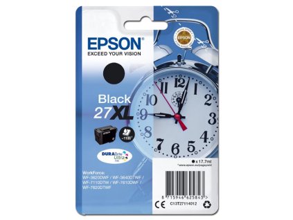 Epson originál ink C13T27114012, 27XL, black, 17,7ml