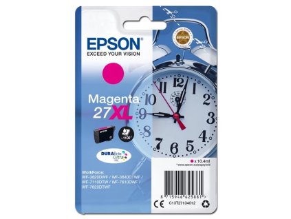 Epson originál ink C13T27134012, 27XL, magenta, 10,4ml