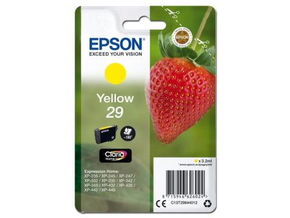 Epson originál ink C13T29844012, T29, yellow, 3,2ml