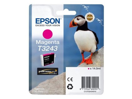 Epson originál ink C13T32434010, magenta, 14ml