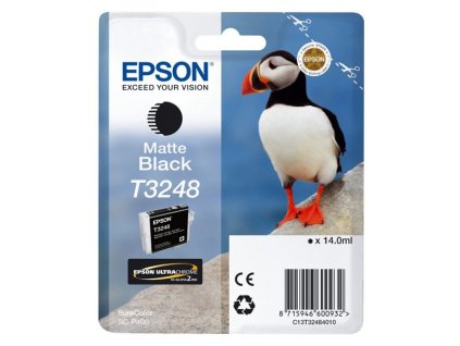 Epson originál ink C13T32484010, matt black, 14ml