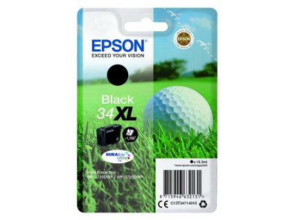 Epson originál ink C13T34714010, T347140, 34XL, black, 16.3ml