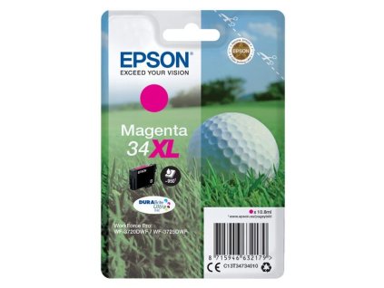 Epson originál ink C13T34734010, T347340, 34XL, magenta, 10.8ml