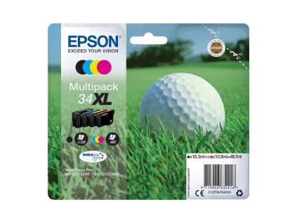 Epson originál ink C13T34764010, T347640, CMYK, 48.7ml