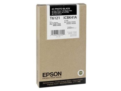 Epson originál ink C13T612100, photo black, 220ml