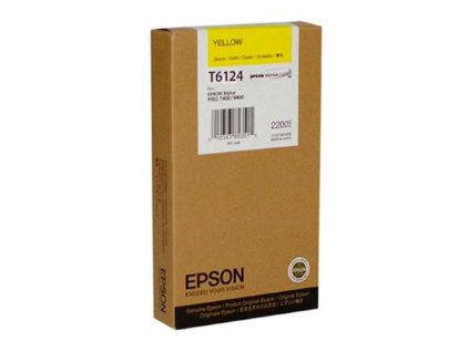 Epson originál ink C13T612400, yellow, 220ml