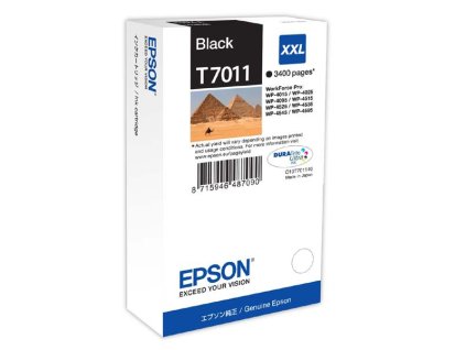 Epson originál ink C13T70114010, XXL, black, 3400str.