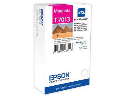 Epson originál ink C13T70134010, XXL, magenta, 3400str., XXL