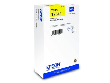 Epson originál ink C13T754440, T7544, XXL, yellow, 69ml