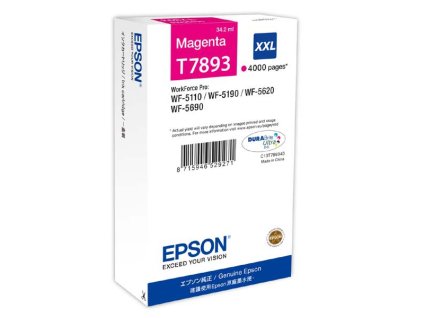 Epson originál ink C13T789340, T789, XXL, magenta, 4000str., 34ml, 1ks