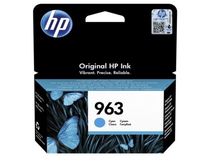 HP originál ink 3JA23AE, HP 963, cyan, 700str., 10.77ml